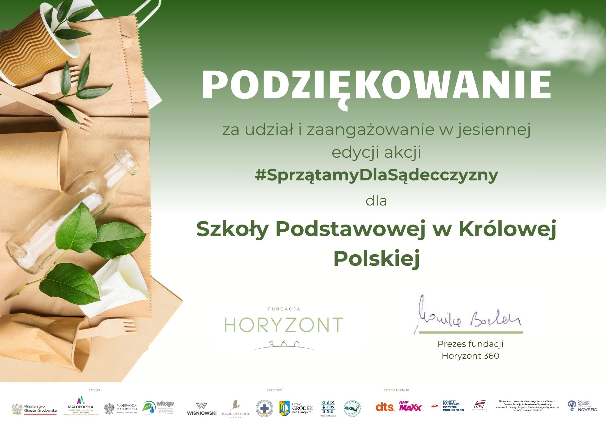 Podziękowania