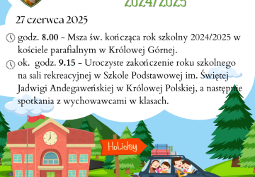 ZAKOŃCZENIE ROKU SZKOLNEGO 2024/2025
