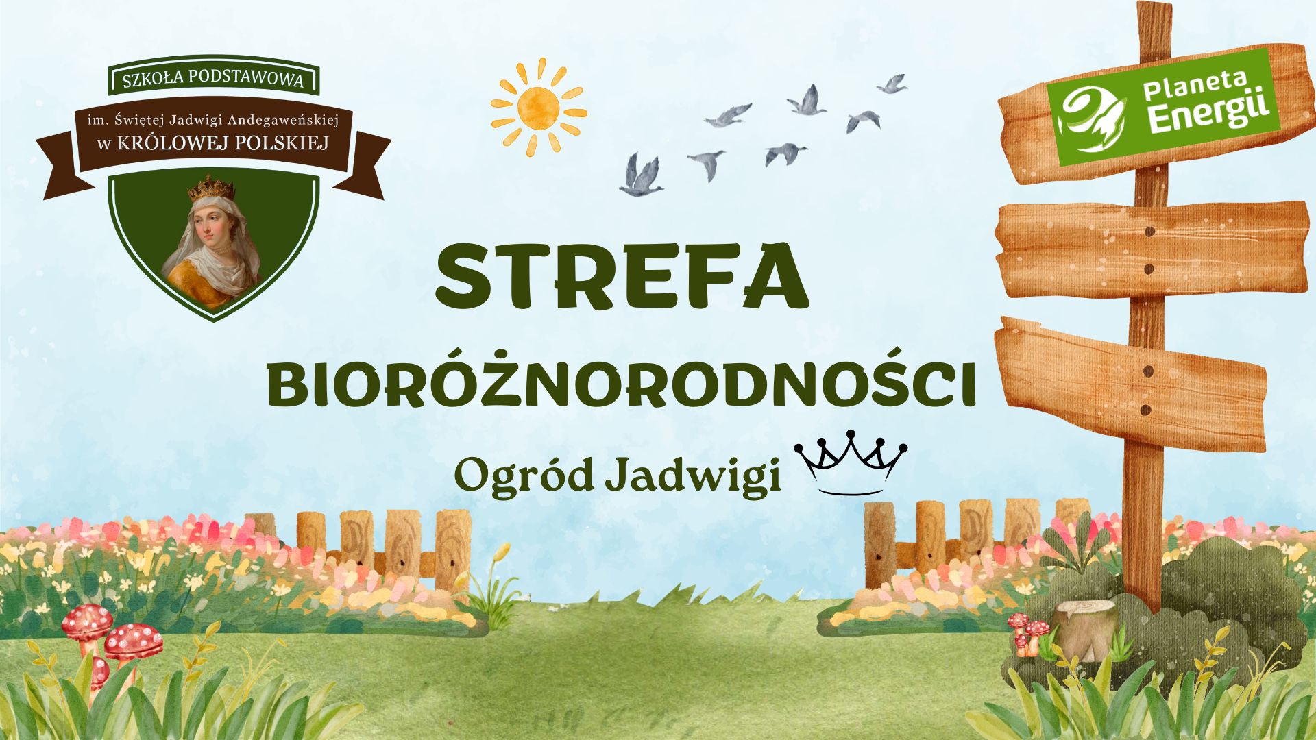 🌱 Ogród Jadwigi – nasza strefa bioróżnorodności! 🌿