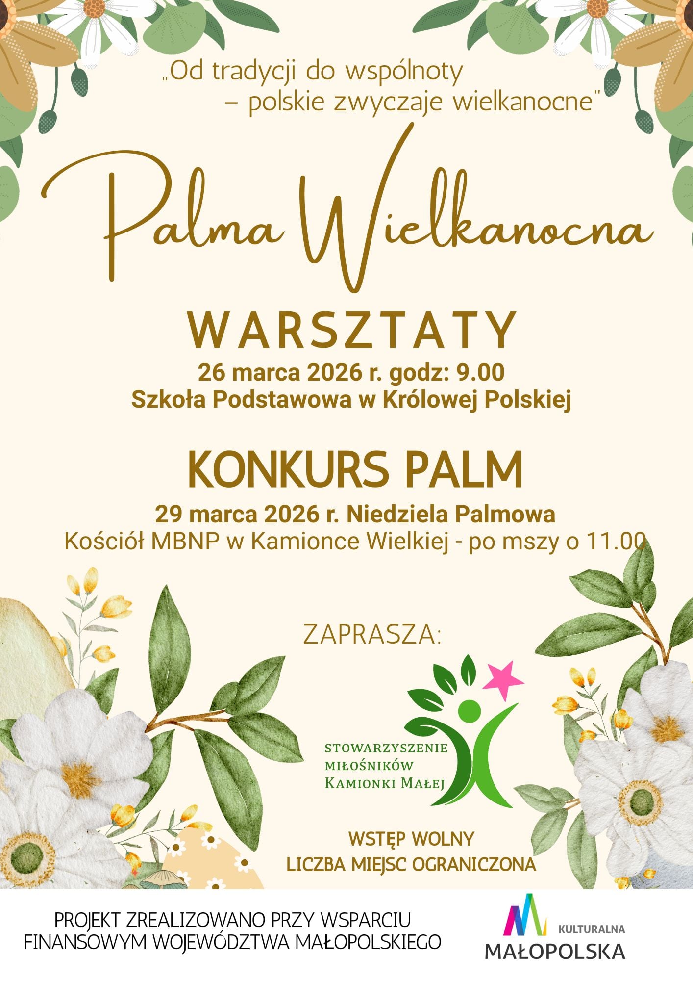 Warsztaty robienia palm dla kl.III-V
