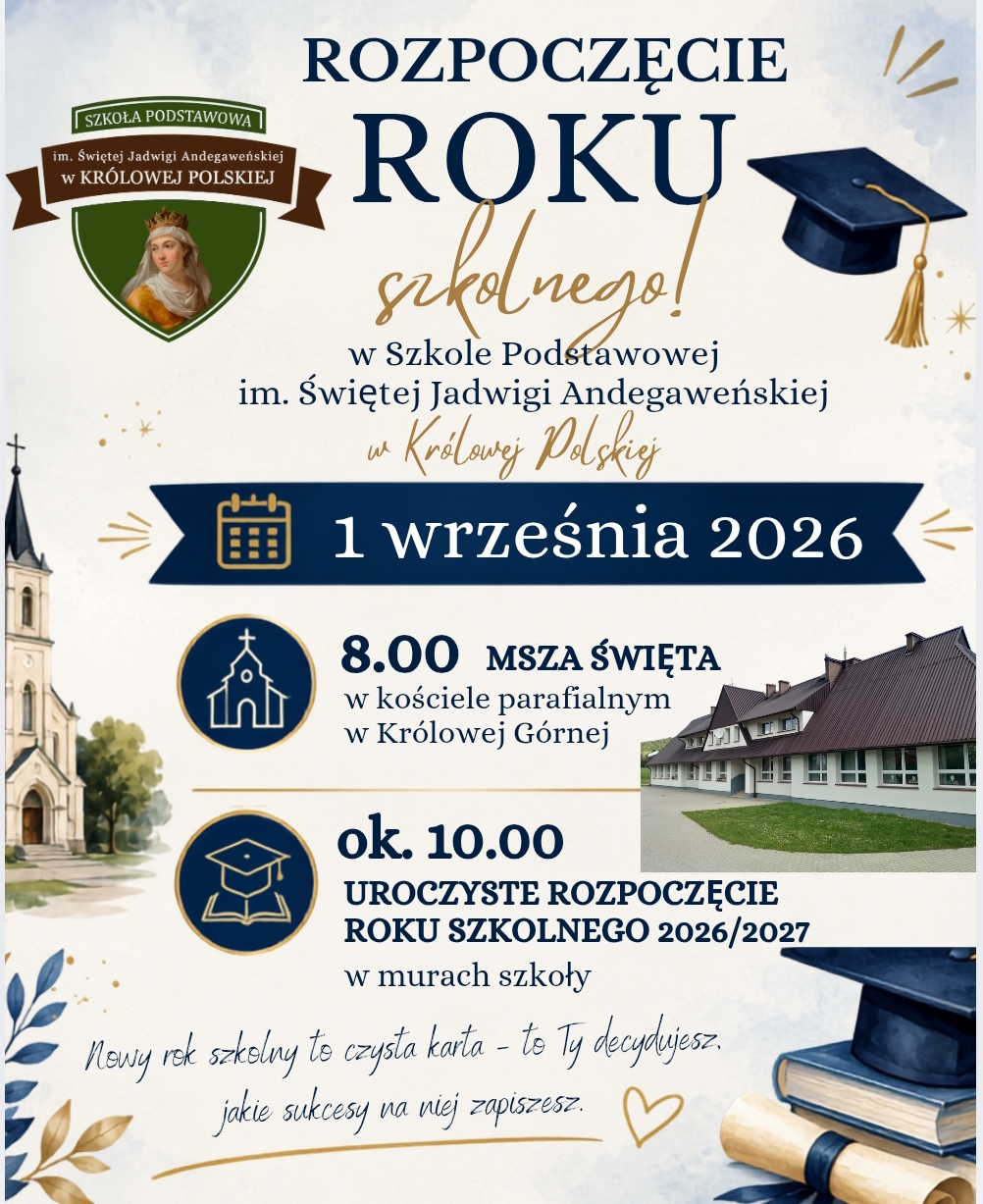 Uroczyste rozpoczęcie roku szkolnego 2026/2027